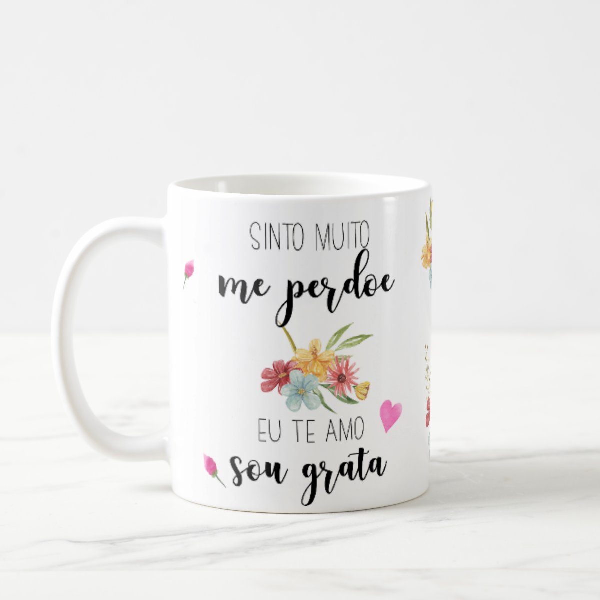 Caneca Presente Personalizado com Oração Ho’oponopono - Família (Meditação Ho’oponopono)