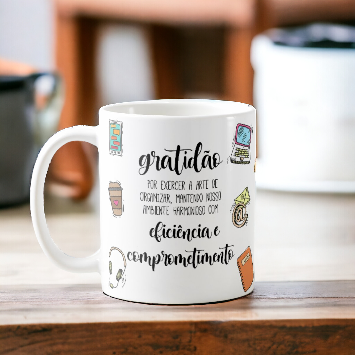 Caneca Profissão Escritório Presente Criativo de Secretária - Profissões (Secretária escolar)