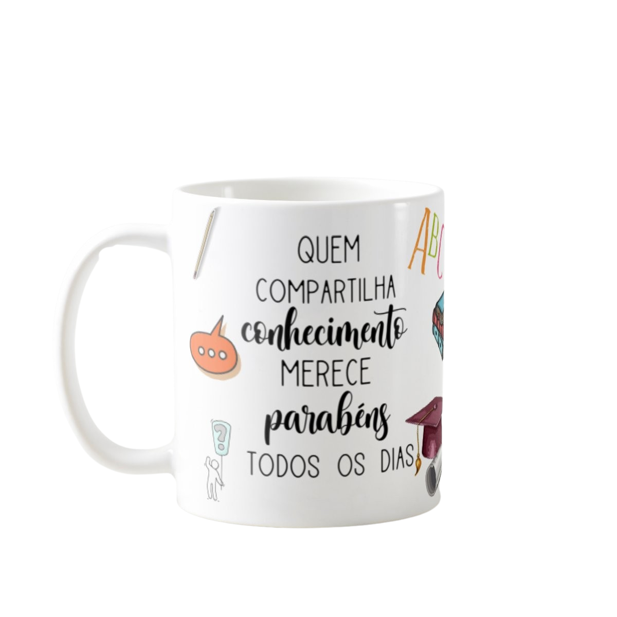 Caneca Presente Dia Dos Professores Língua Portuguesa - Dia dos Professores (Professor(a))
