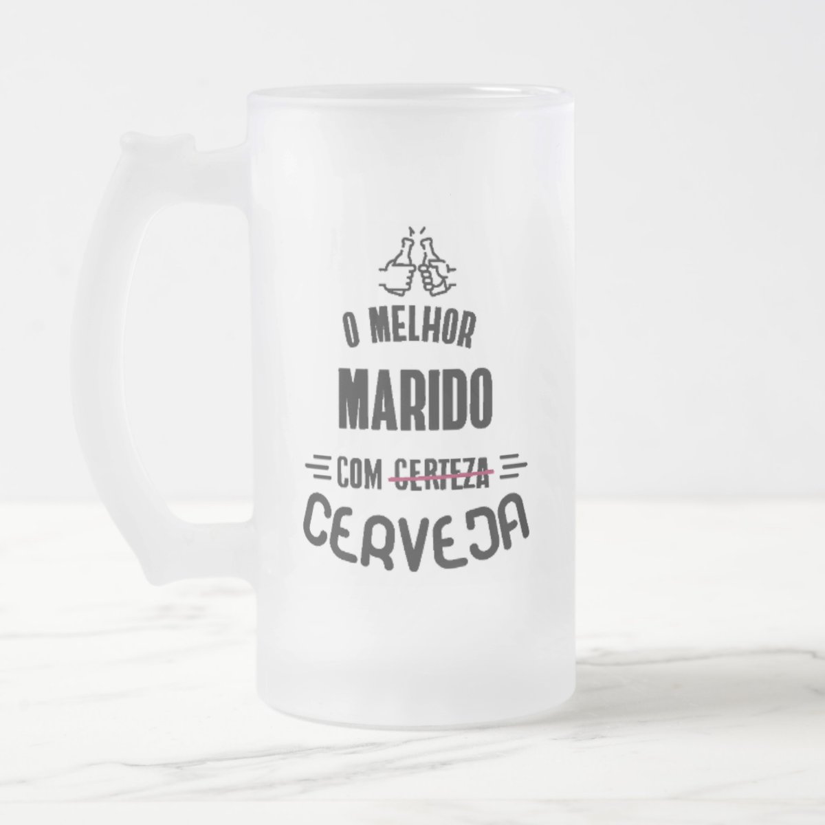 Copo de Cerveja Personalizado para Marido - Dia dos Namorado