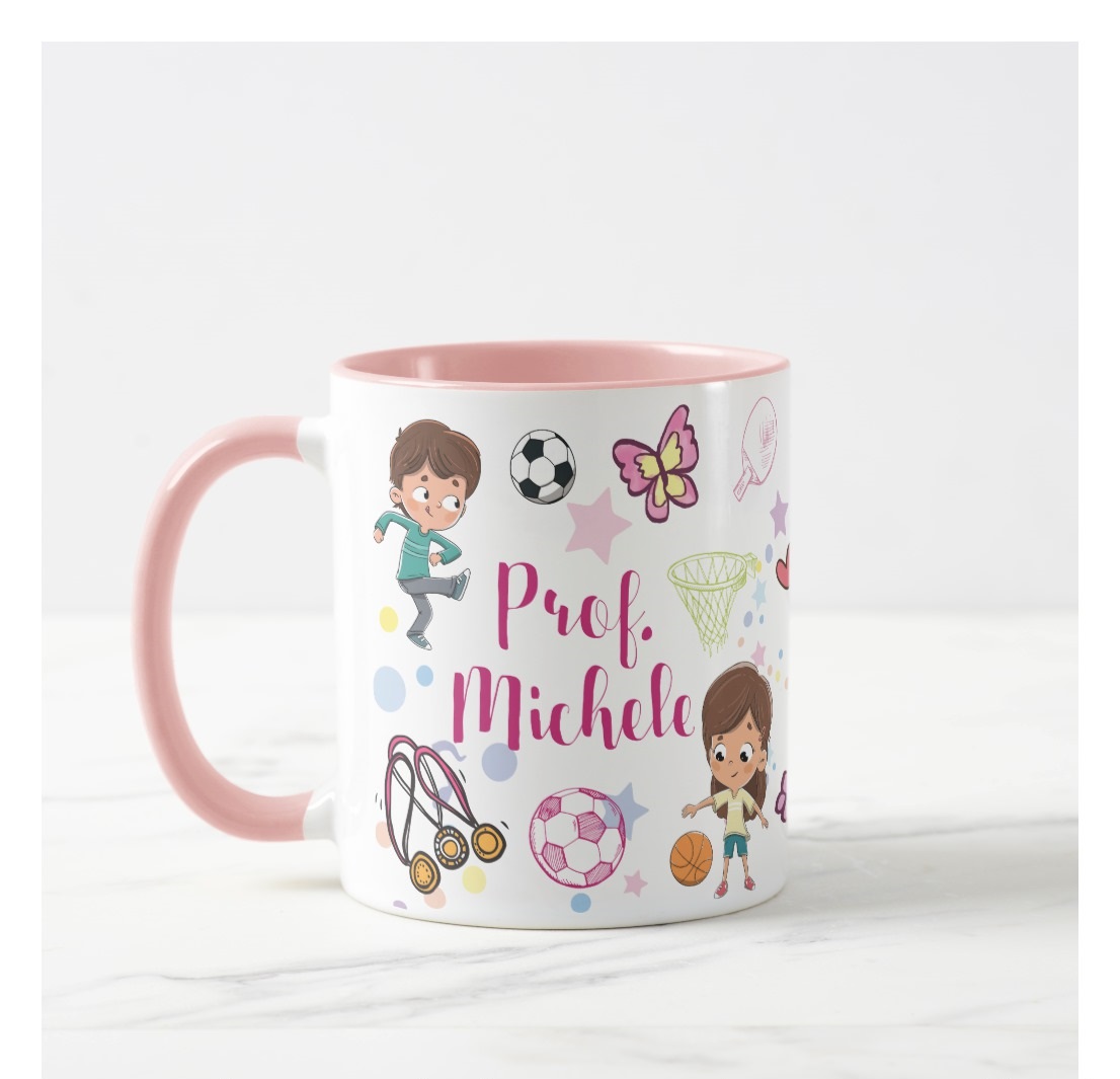 Caneca Presente Professora de Educação Física Agradecimento