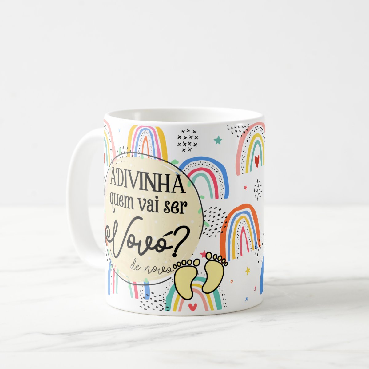 Caneca Presente Surpresa Para Revelar Gravidez - Vovó