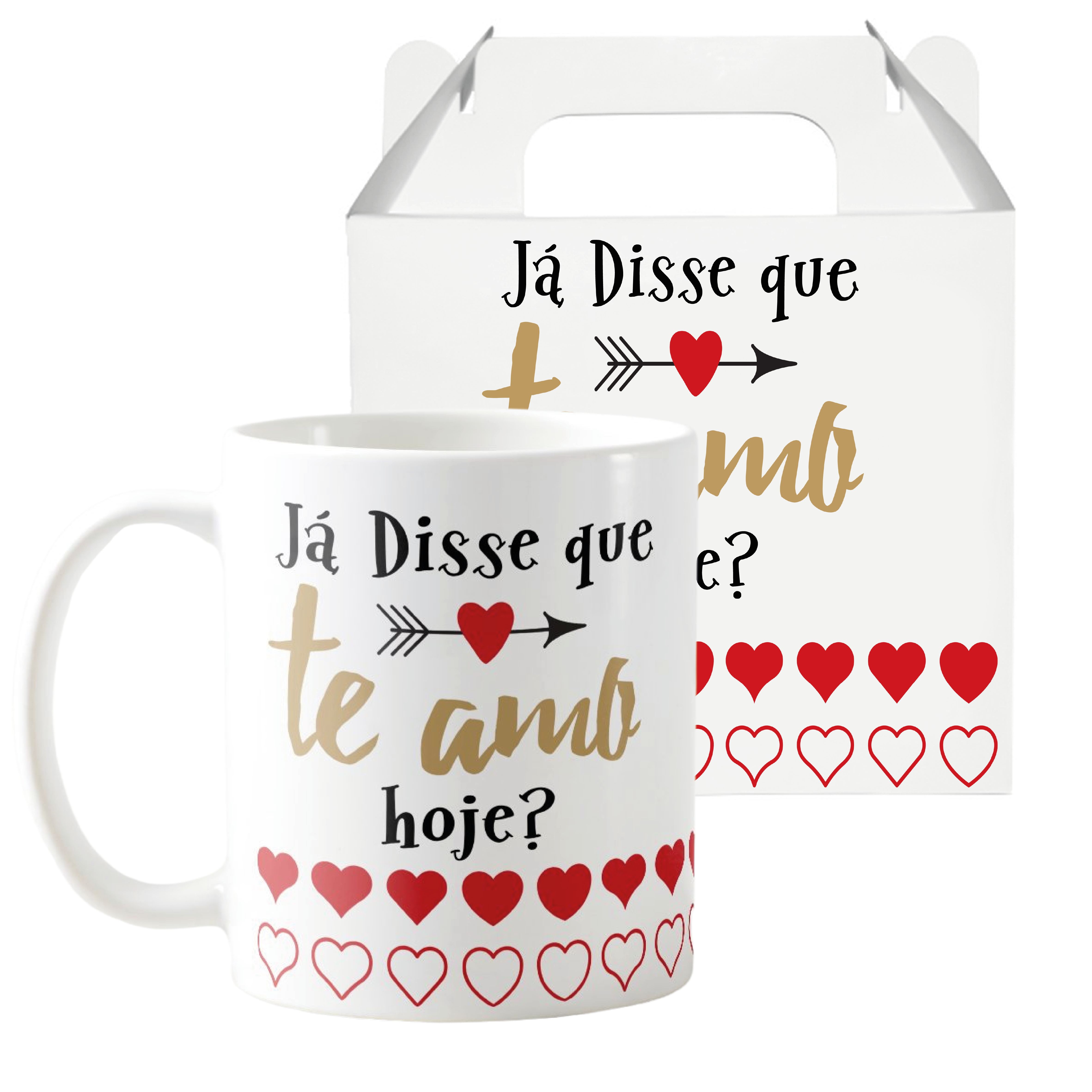Kit Canecas Romântico Para Casal Amor Pronta Entrega