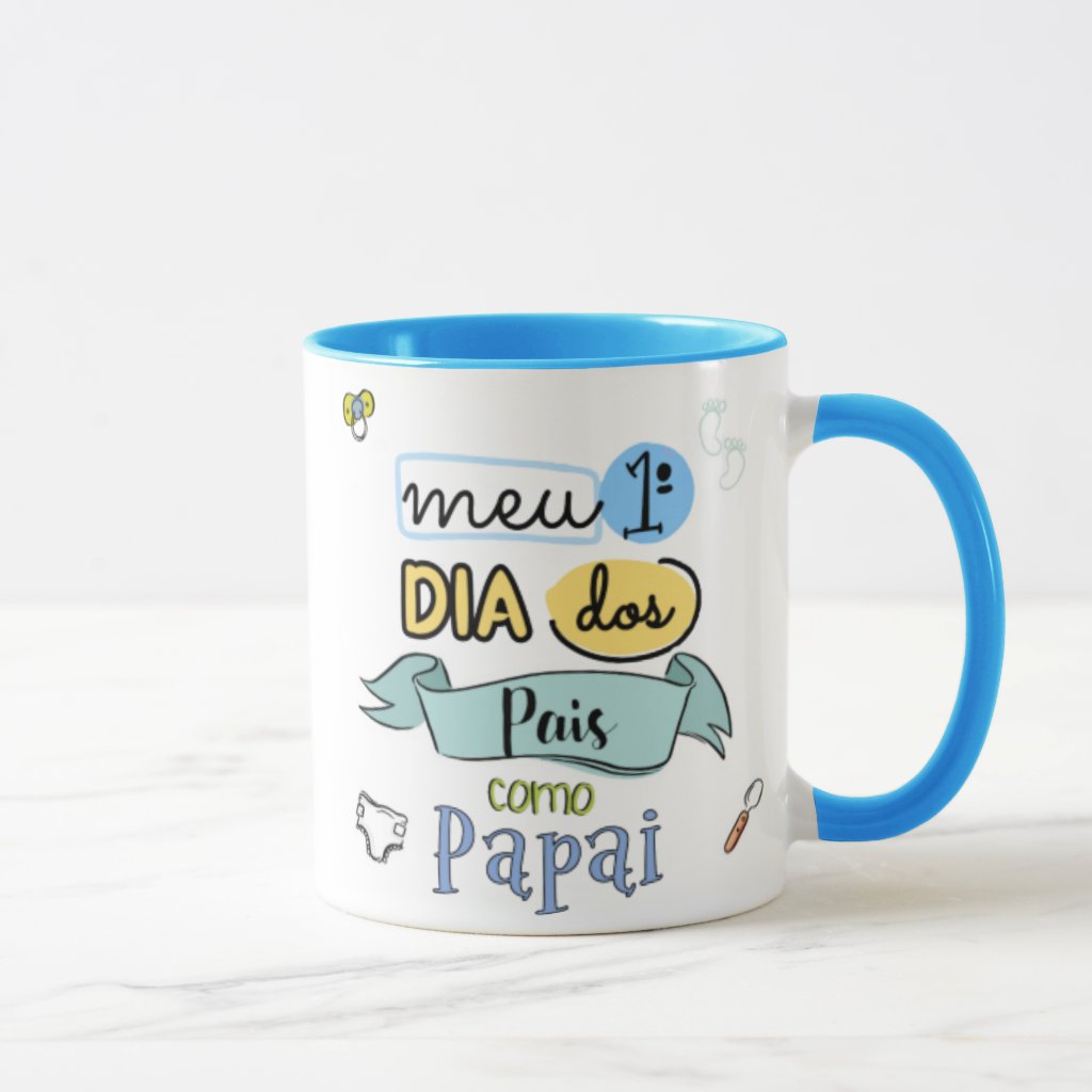 Caneca Presente Papai Primeiro Dia dos Pais Criativo - Família (Pai)
