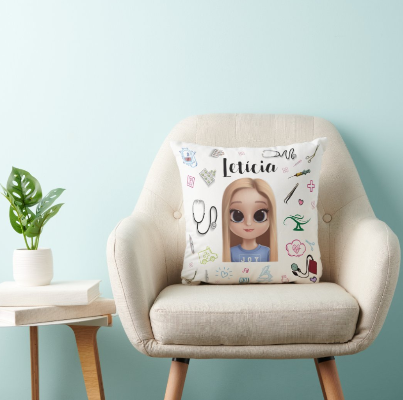 Almofada Decoração Presente Criativo Enfermeira Enfermagem