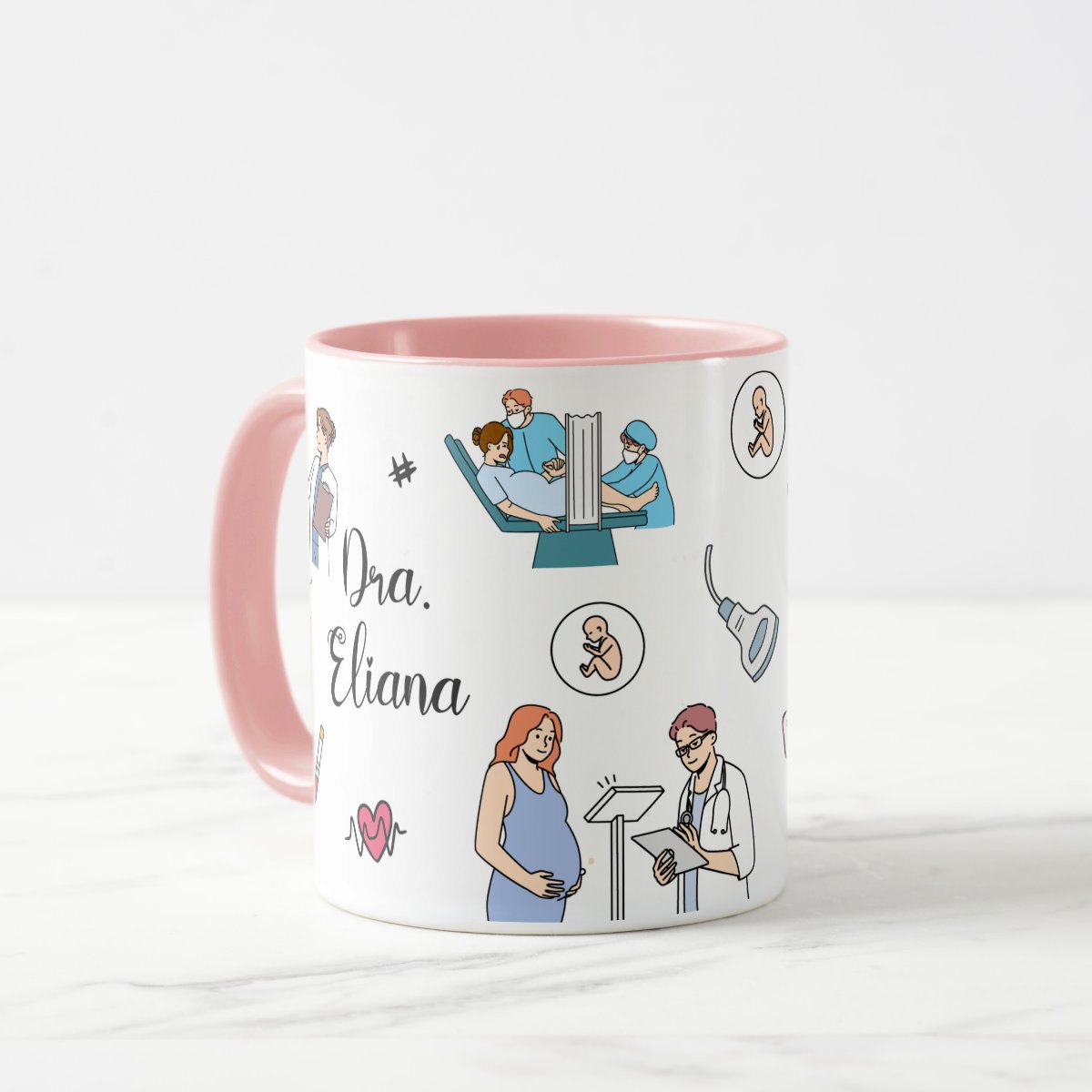 Caneca Presente Personalizada Médica Ginecologista Obstetra