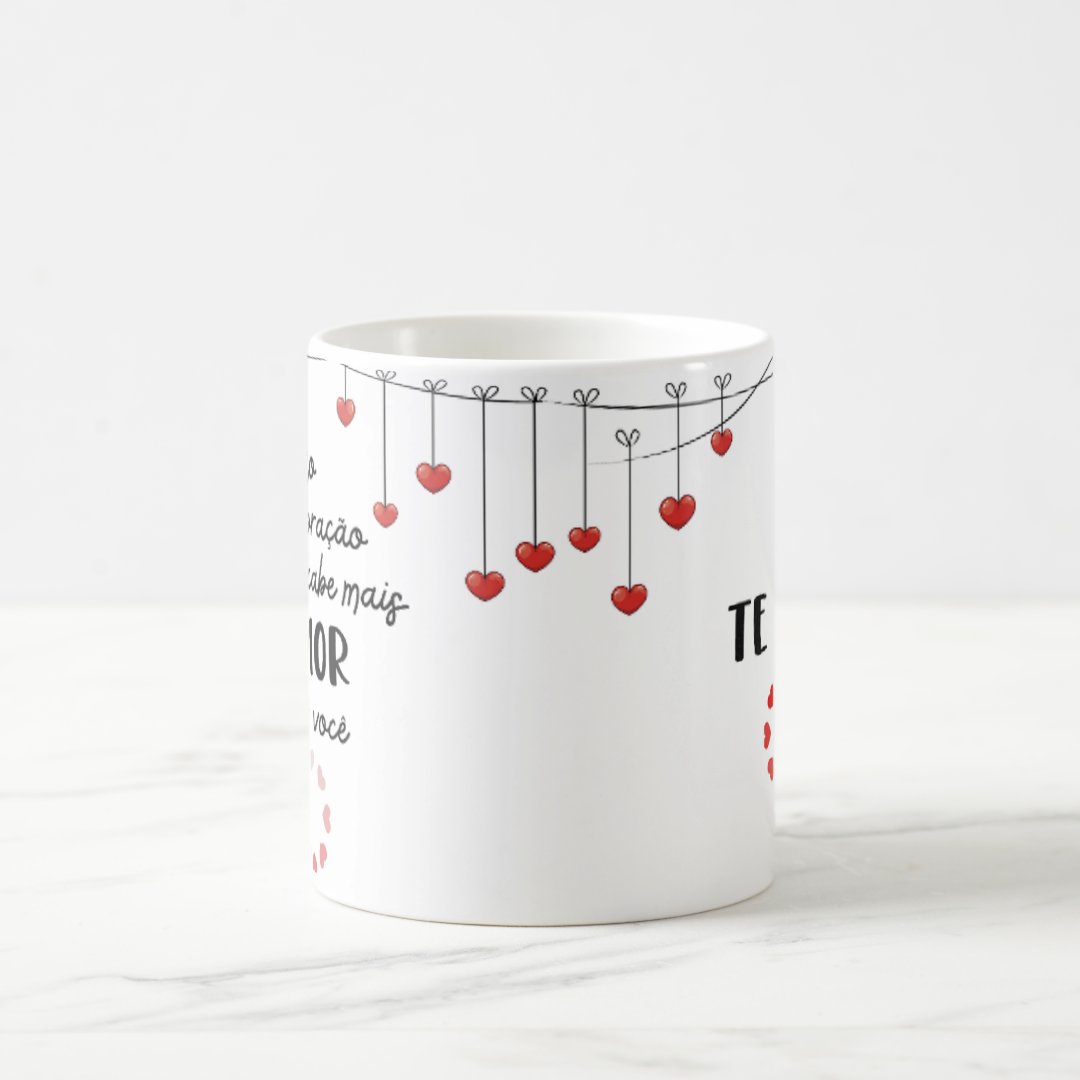 Caneca Presente Especial para Casal de Namorados Te Amo
