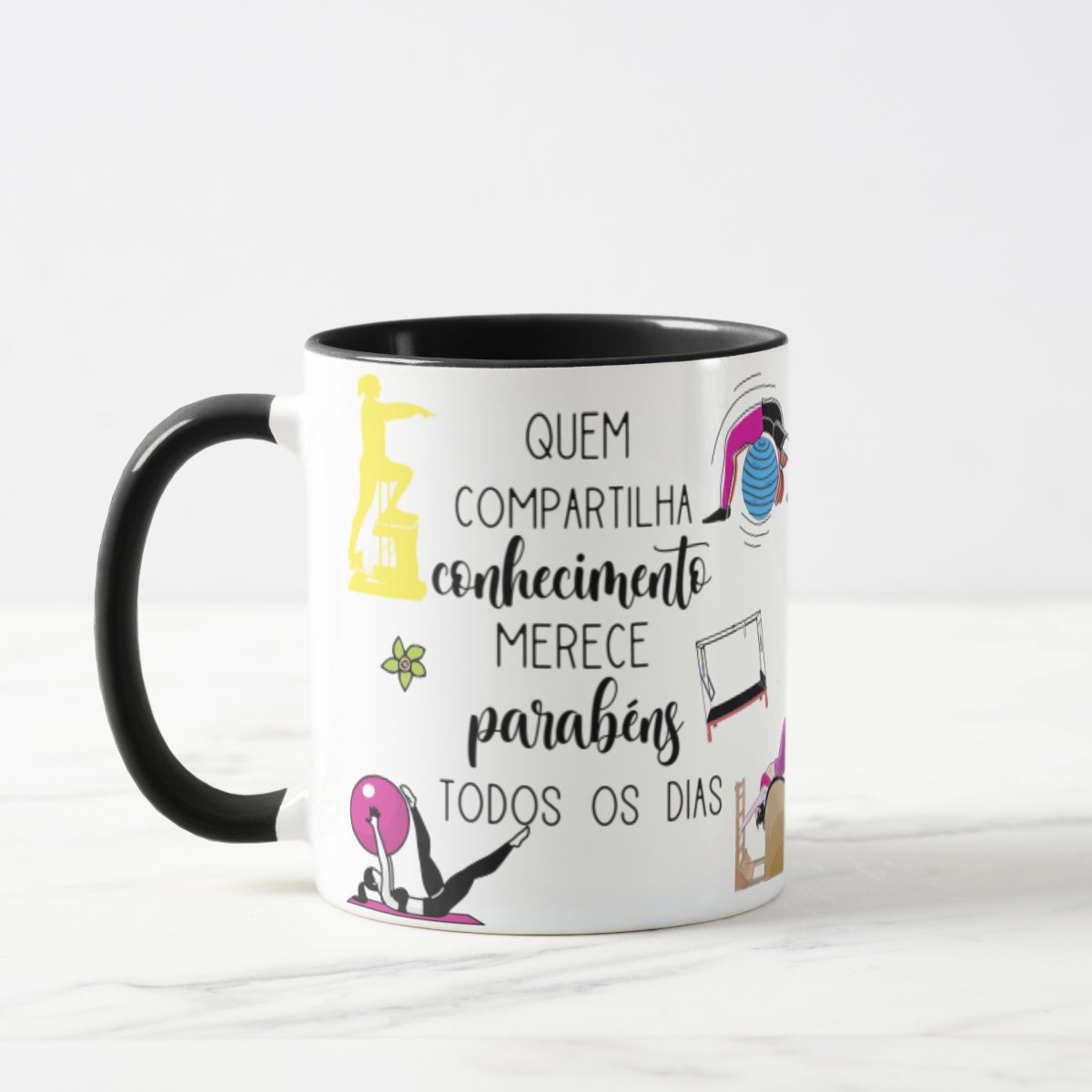 Caneca Presente Dia Dos Professores Fisioterapeuta Pilates