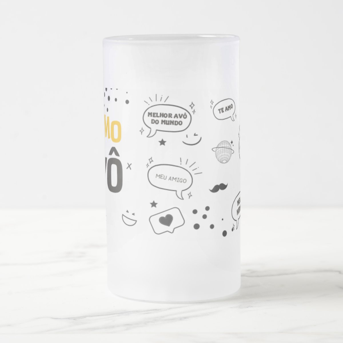Copo de Cerveja Personalizado Presente Especial Te Amo Avô