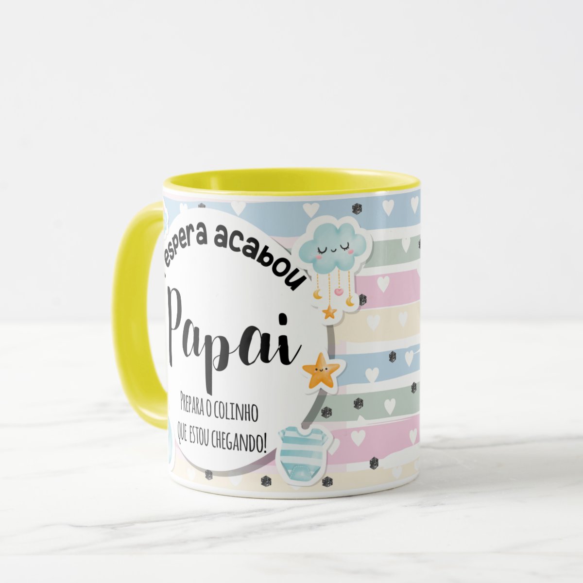 Caneca Personalizada Anúncio de Gravidez Gestação Papai Pai - Anúncio de Gravidez (Pai)