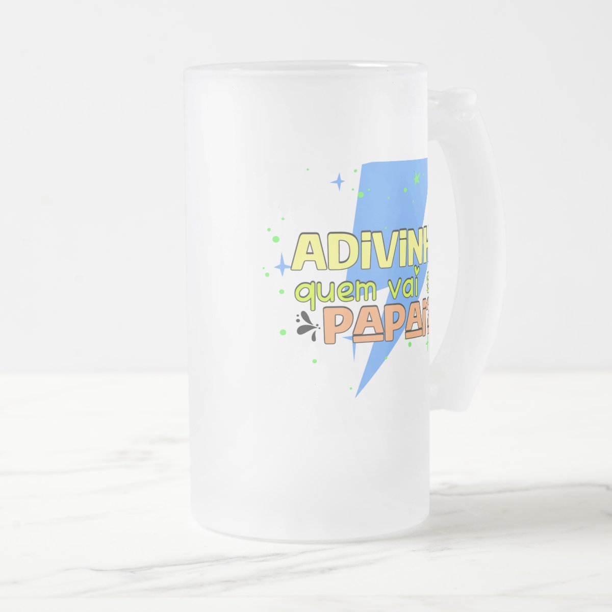 Copo de Cerveja Chopp Presente Adivinha Quem Vai Ser Papai