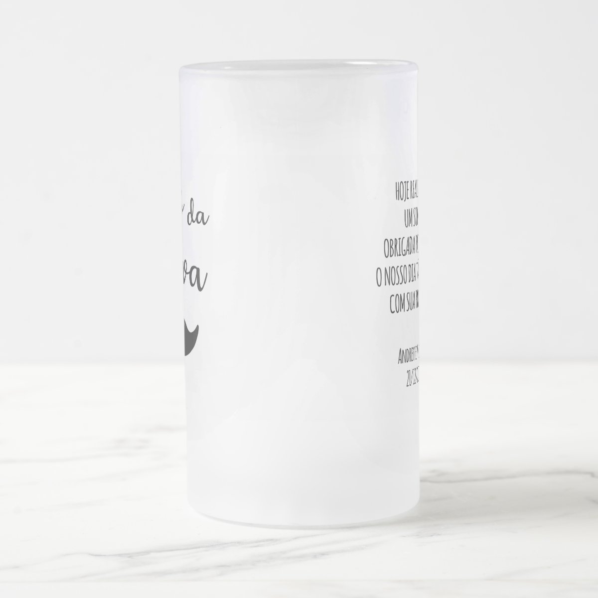 Caneca Personalizada de Chopp Avô da Noiva Bigode