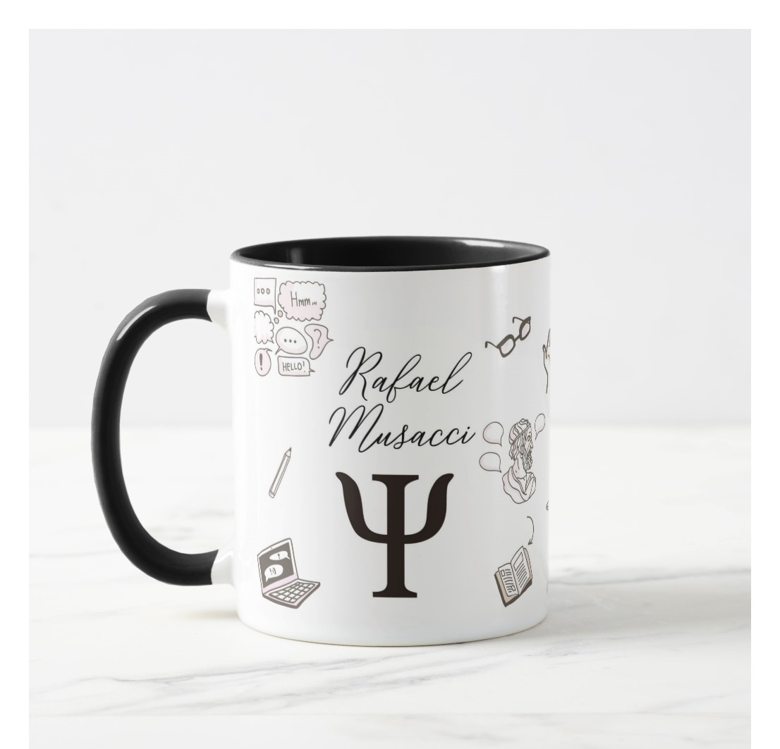 Caneca Personalizada Psicologia Profissão Presente Psicólogo - Profissões (Psicólogo(a))