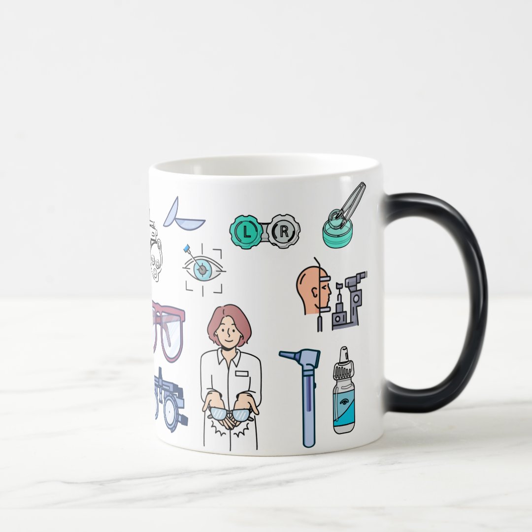 Caneca Mágica Personalizada de Presente para Oftalmologistas