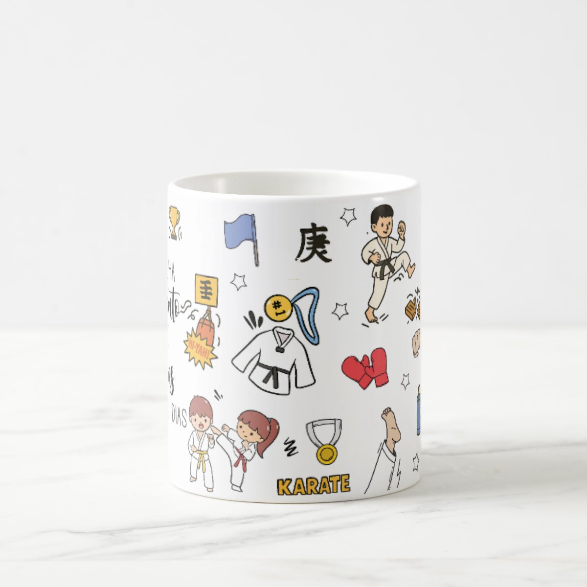 Caneca Artes Marcias Karatê Presente para Professor Karateca