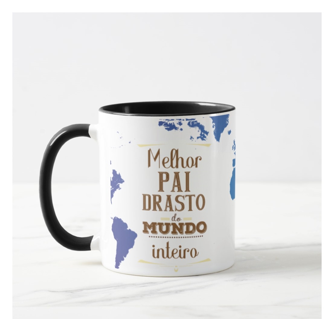 Caneca Personalizada Presente Melhor Paidrasto Do Mundo - Família (Padrasto)