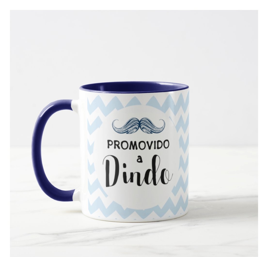Caneca Personalizada Presente Batizado Promovido a Dindo - Batizado (Padrinho)
