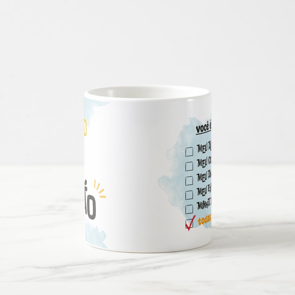 Caneca Mágica Criativa Feliz Dia dos Pais Te Amo Paizão