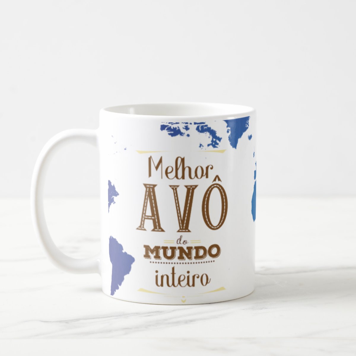 Caneca Presente Para Melhor Avô do Mundo Inteiro