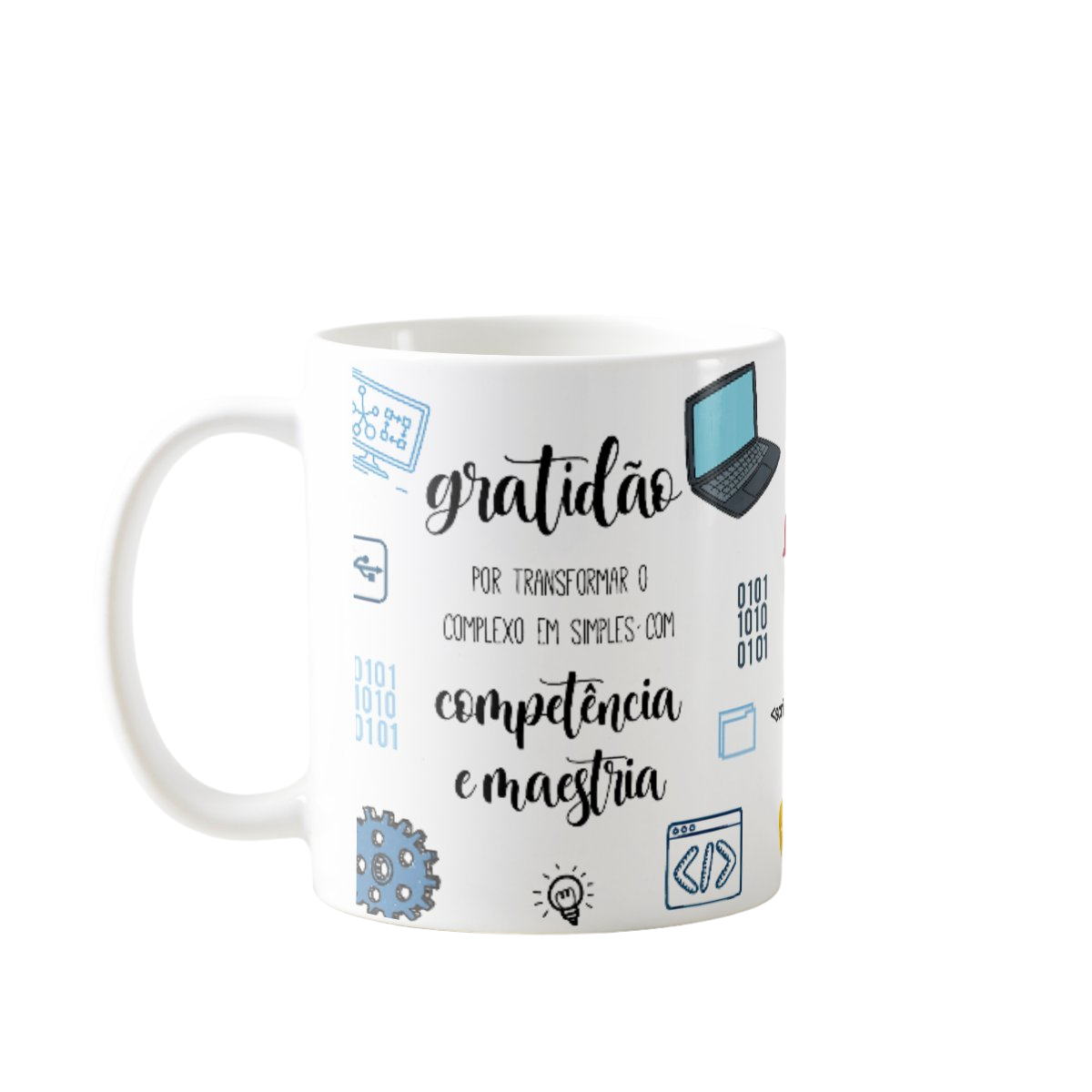 Caneca Tecnologi Presente Pronta Entrega Time Tecnologia Ti - Profissões (Programador(a))