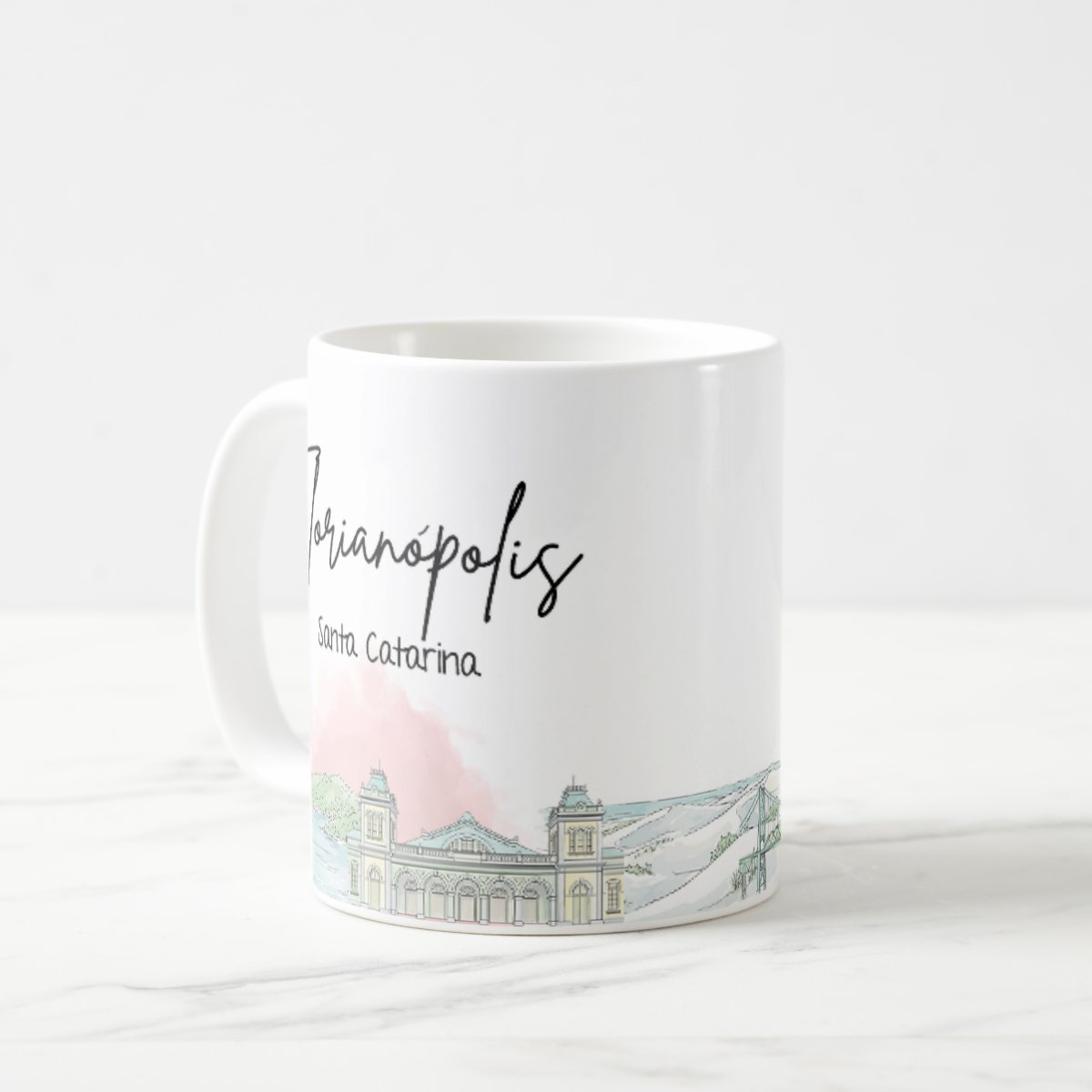 Caneca Personalizada Santa Catarina Lembrança Cidade Florianópolis