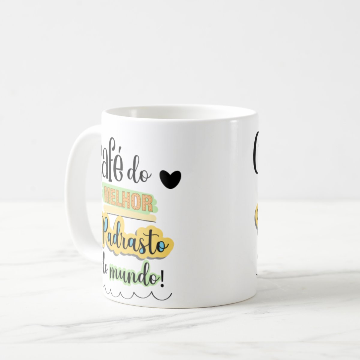 Caneca de Café Personalizada Presente Padrasto Dia dos Pais