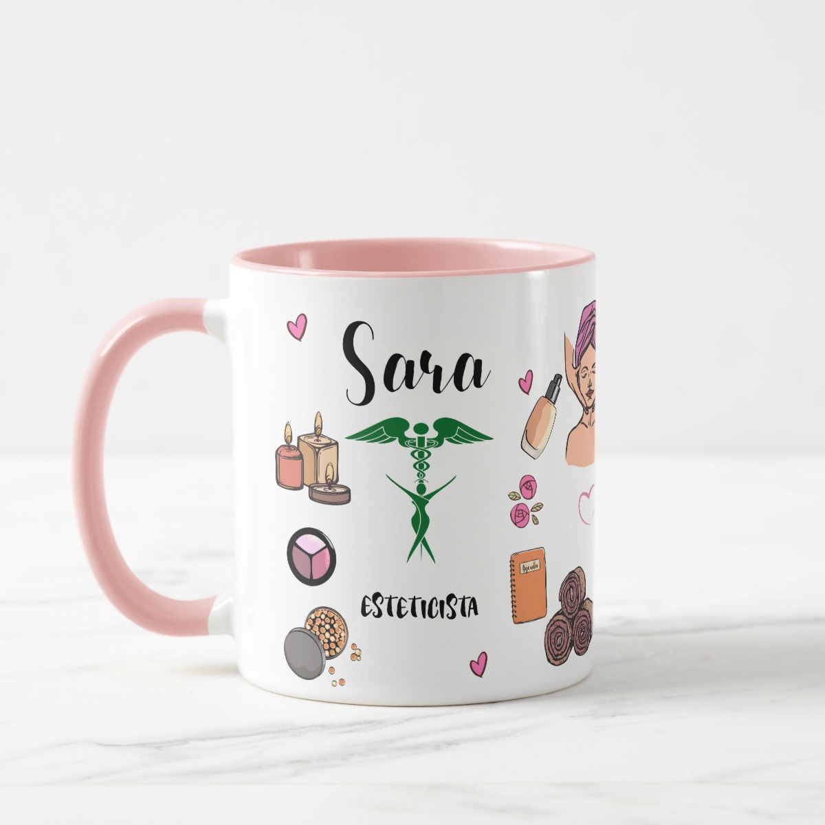Caneca Personalizada Estética Profissão Esteticista - Profissões (Esteticista)