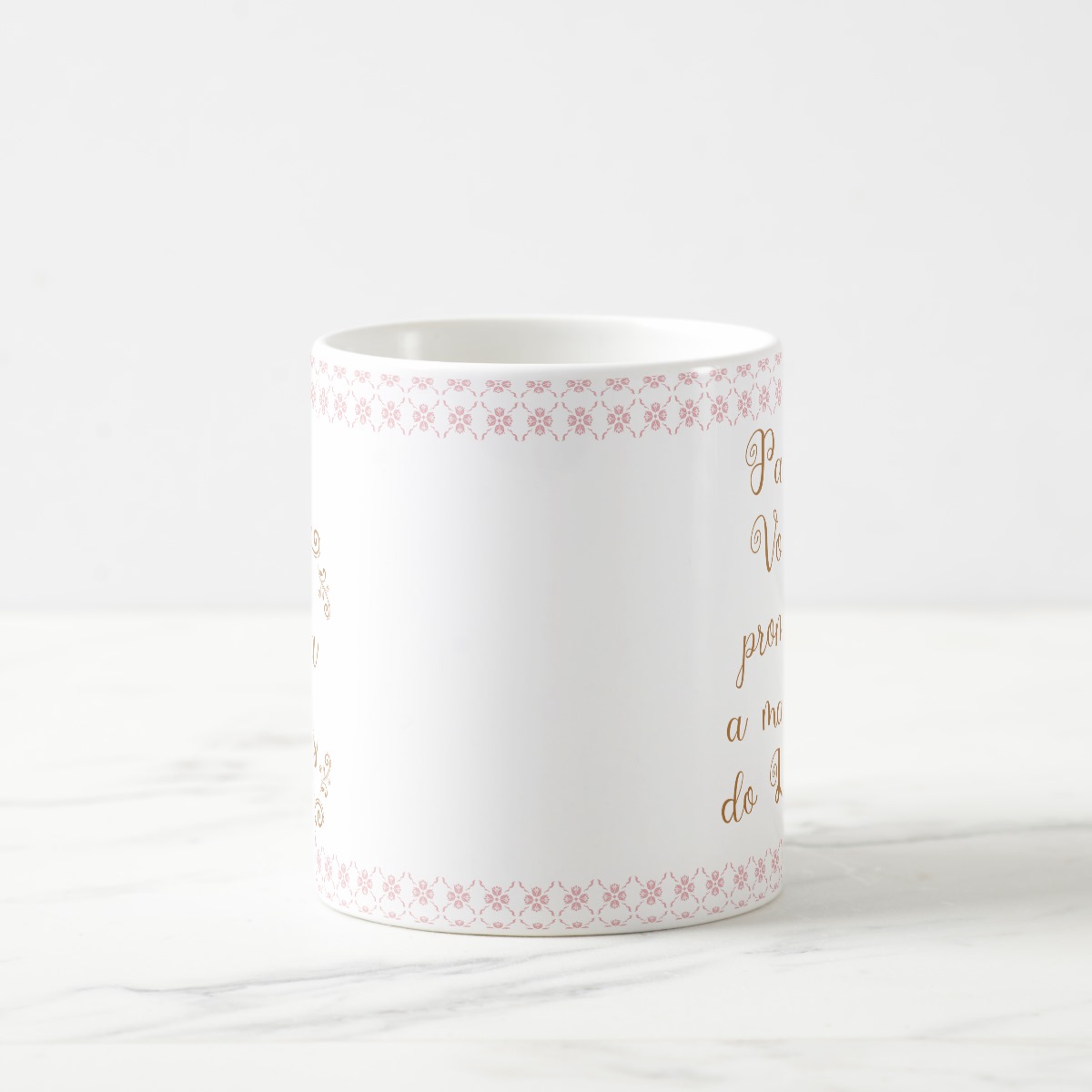 Caneca Realeza Presente Madrinha de Batizado Dinda com Nomes