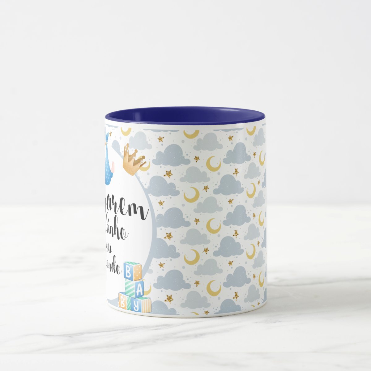 Caneca Personalizada para Anunciar Gravidez Amigos Família