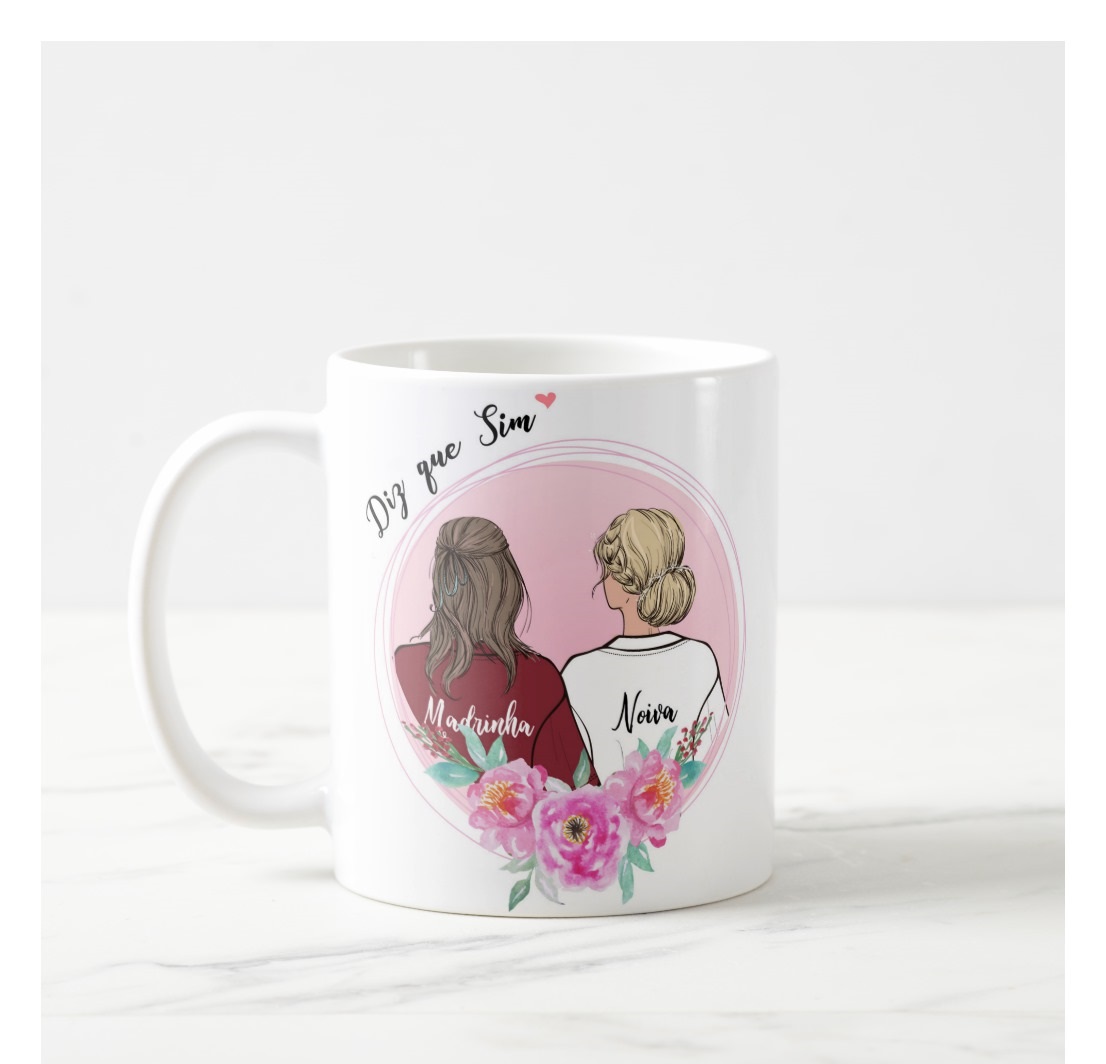 Caneca Noiva E Madrinha - Casamento (Noiva)