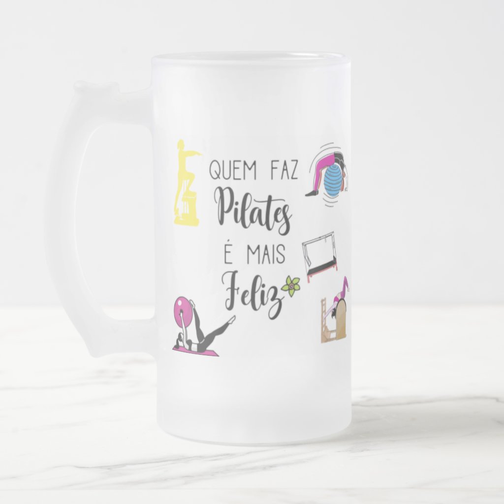 Copo de Cerveja Personalizado Presente Pilates Pilateiros - Hobbies (Esportista)