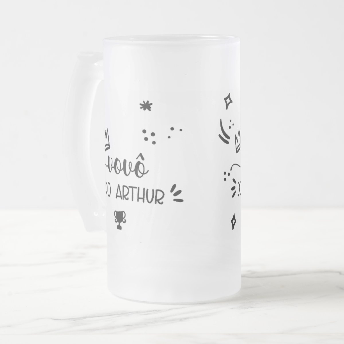 Copo de Cerveja Presente para Vovô Personalizado com Nome