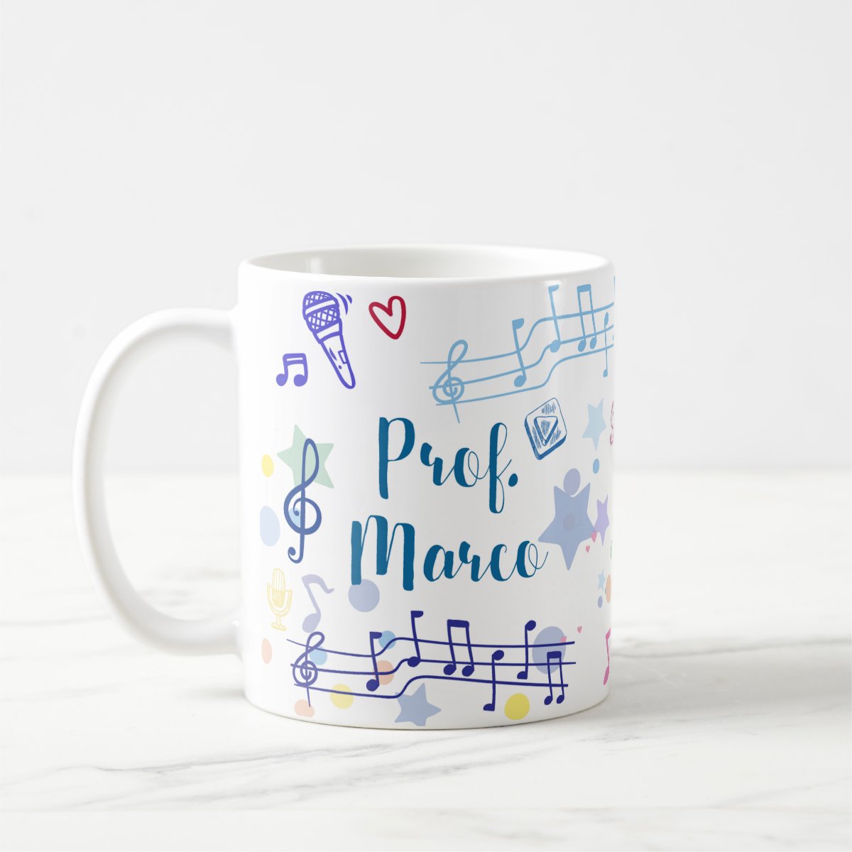 Conjunto Garrafa Térmica Caneca e Almofada Músico