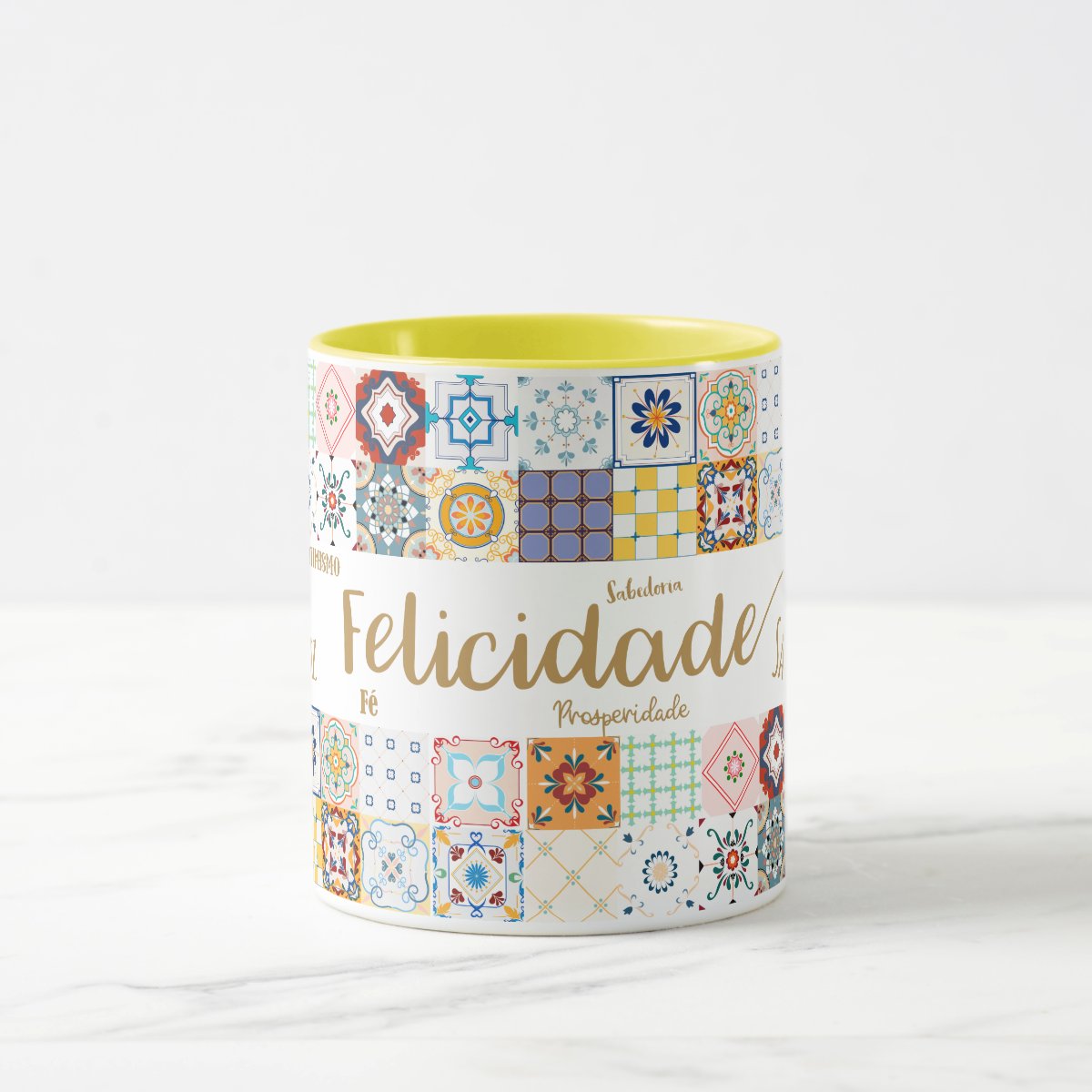 Caneca Felicidade Presente Feminino Amigas e Família