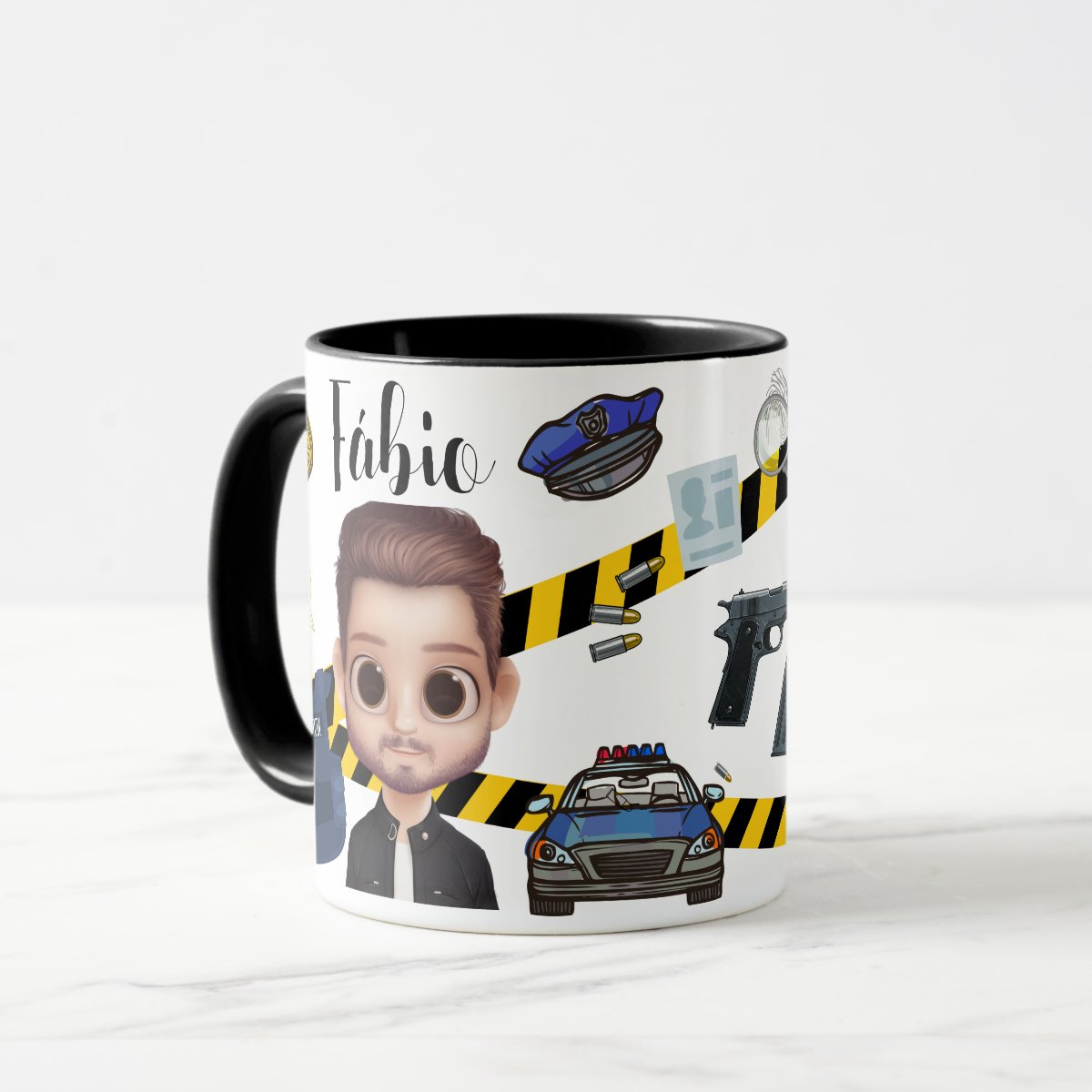 Caneca Profissões Presente Criativo Militar para Policiais