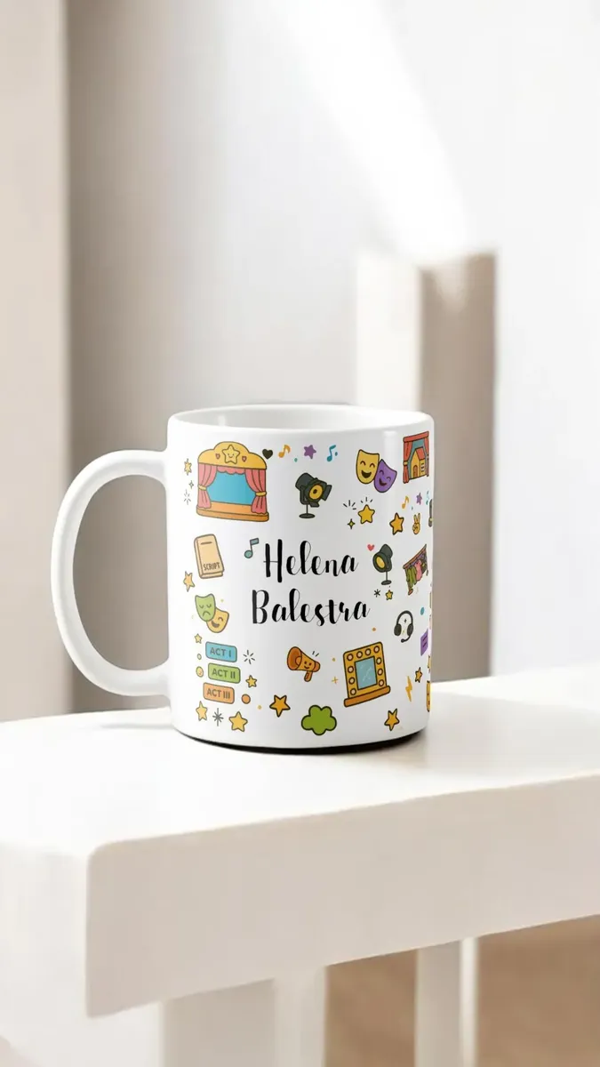 Caneca Infantil Personalizada Com Nome - Polimero Resistente Teatro infantil - Outros (Amizade)