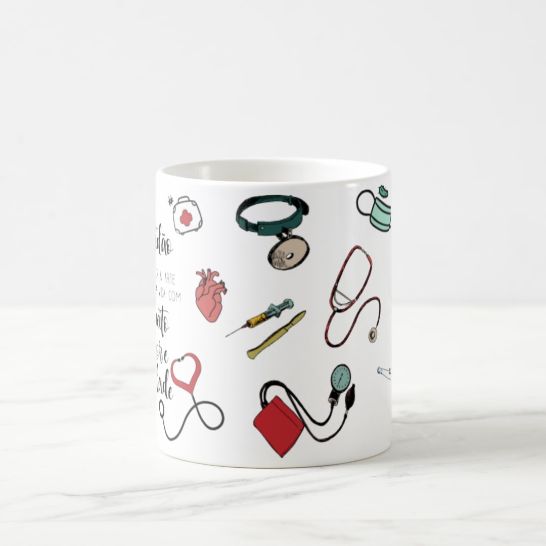 Caneca Mágica Medicina Presente Criativo para Médico