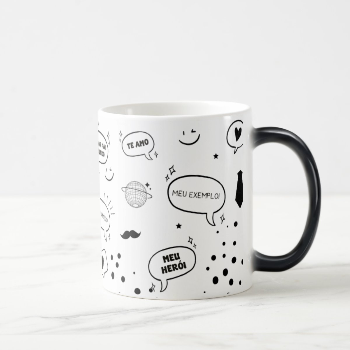 Caneca Mágica Criativa Presente Especial Te Amo Pai Papai