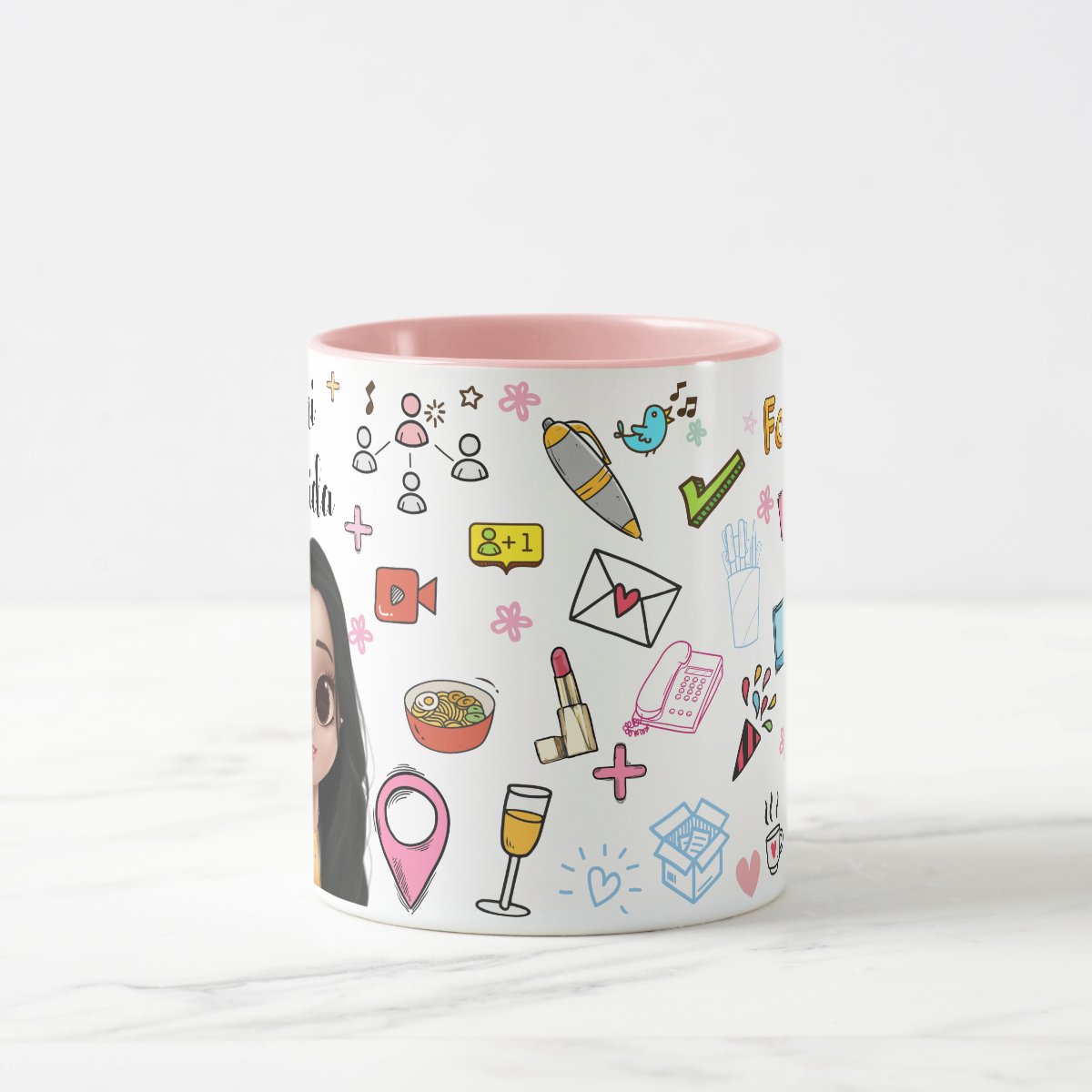 Caneca Influencer Presente Criativo Mulher Blogueira Social