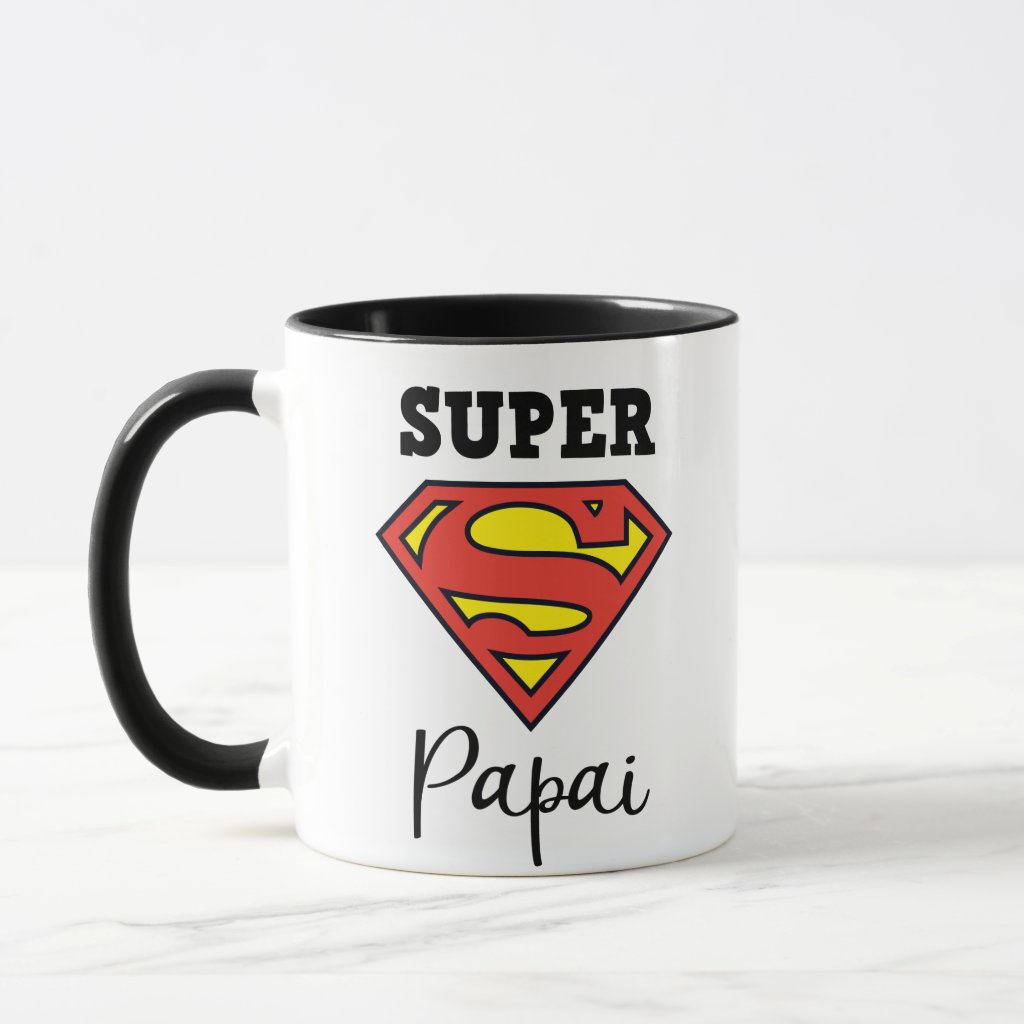 Caneca Presente Especial Para Super Papai - Dias Dos Pais - Família (Pai)