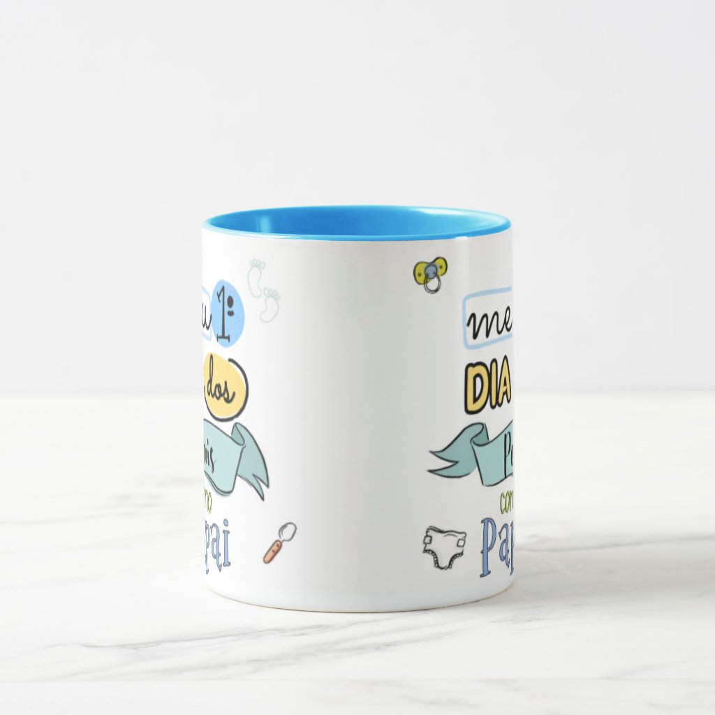 Caneca Presente Papai Primeiro Dia dos Pais Criativo