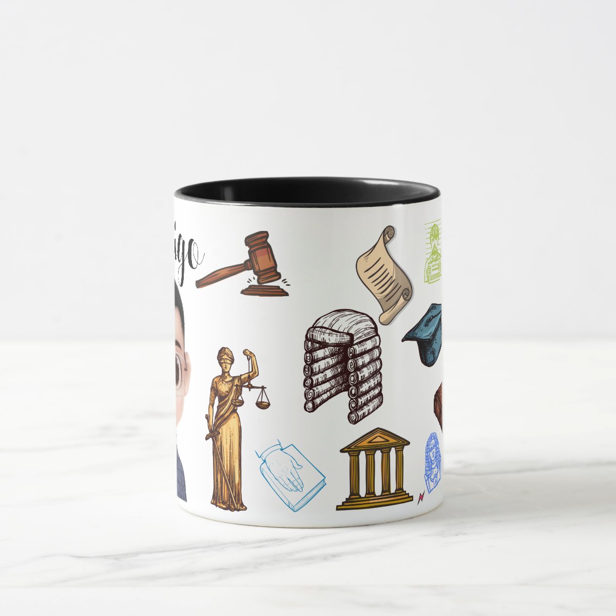 Caneca Direito Presente Criativo Advogado Brinde Advocacia