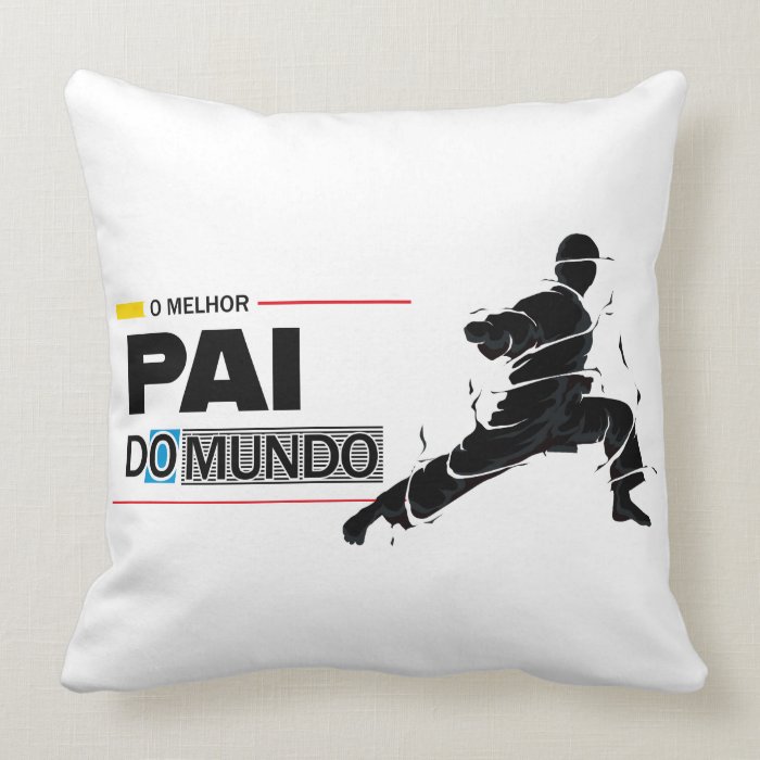 Almofada Personalizada o Pai Esportista Artes Marciais - Família (Pai)