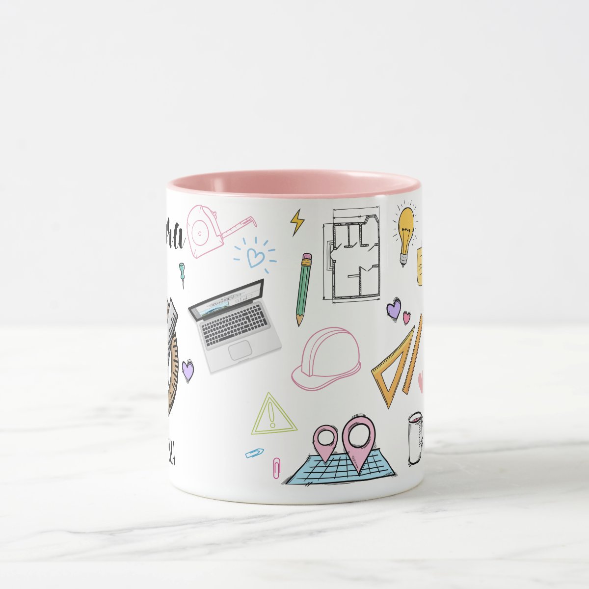 Caneca Arquitetura Presente Arquitetura com Nome Feminino