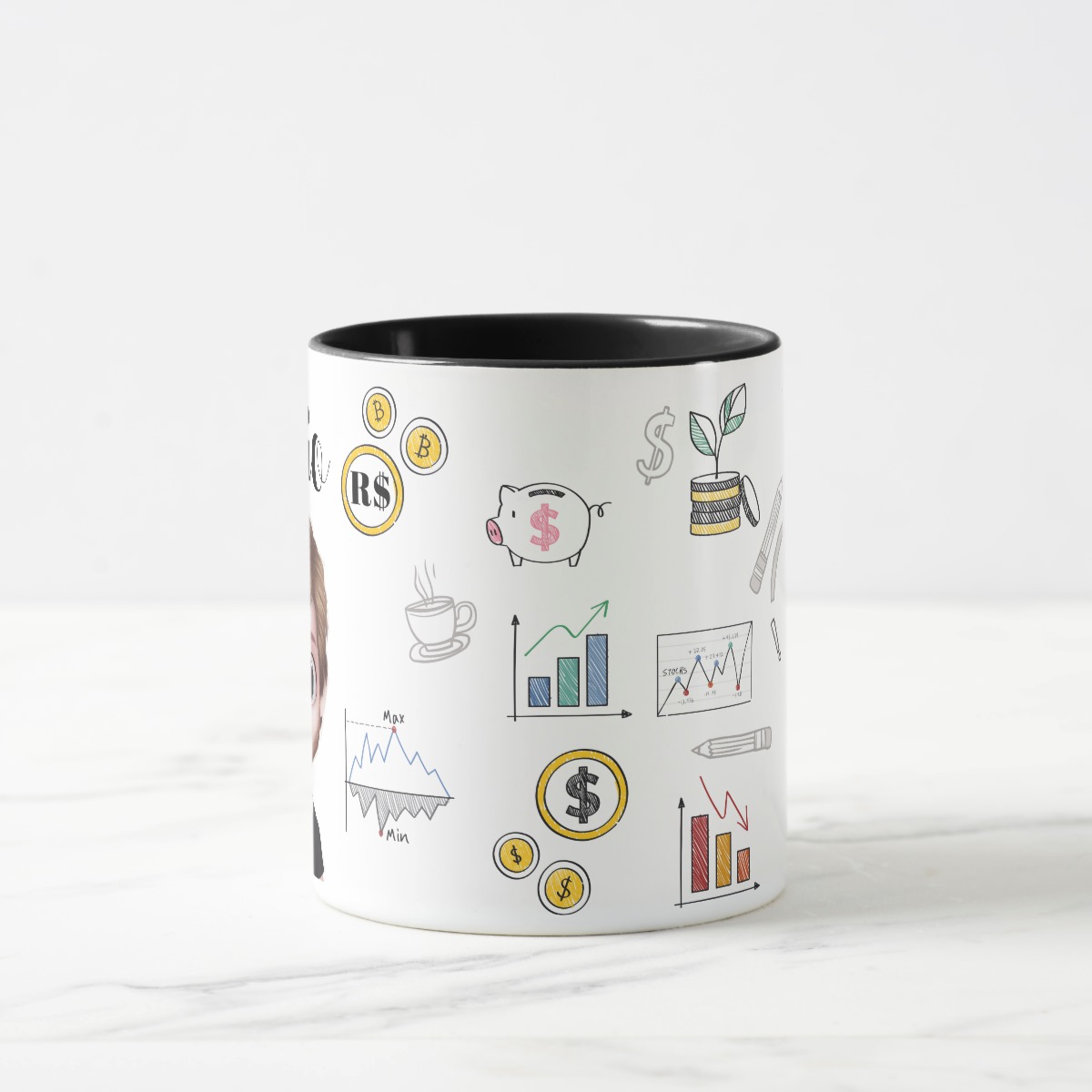 Caneca Contabilidade Presente Profissão Contador com Avatar