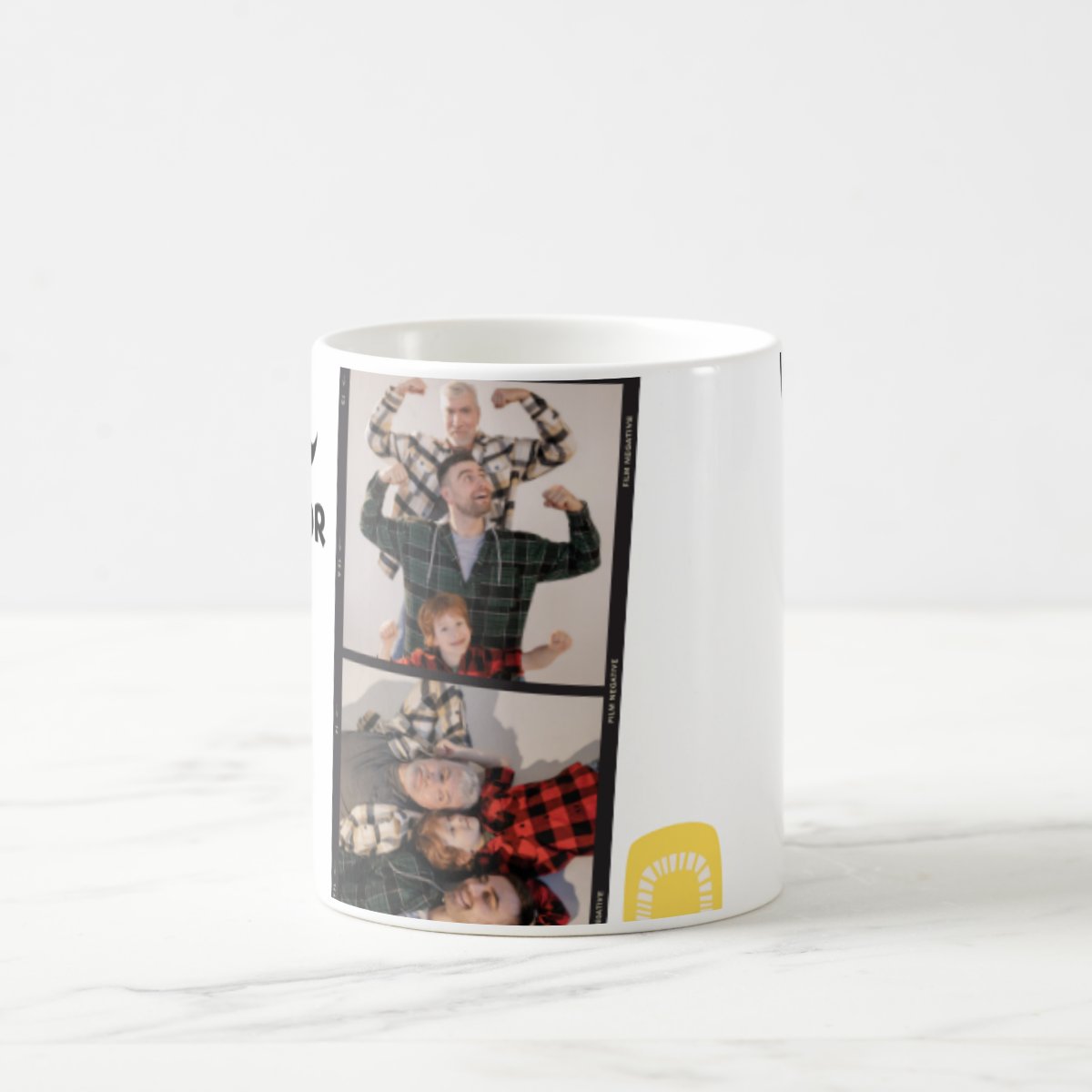 Caneca Personalizada com Foto para Melhor Pai e Avô