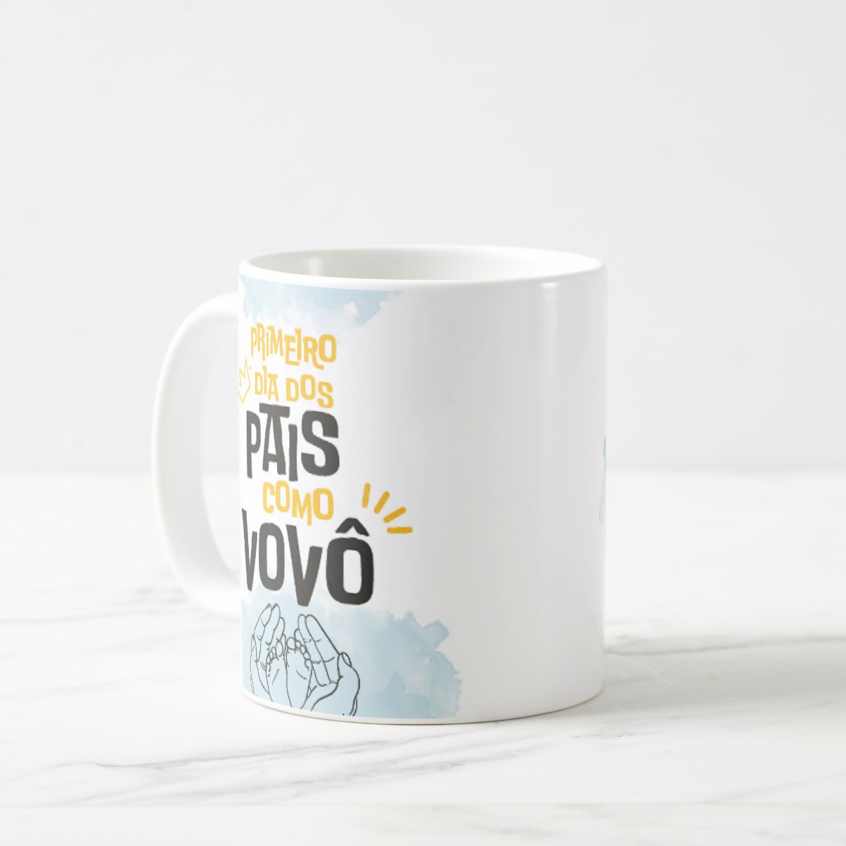 Caneca Personalizada Família Primeiro Dia dos Pais Como Vovô