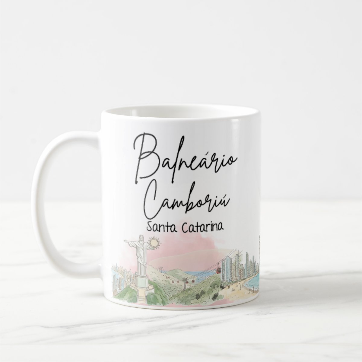 Caneca Personalizada Santa Catarina Lembrança Cidade Balneário Camboriú