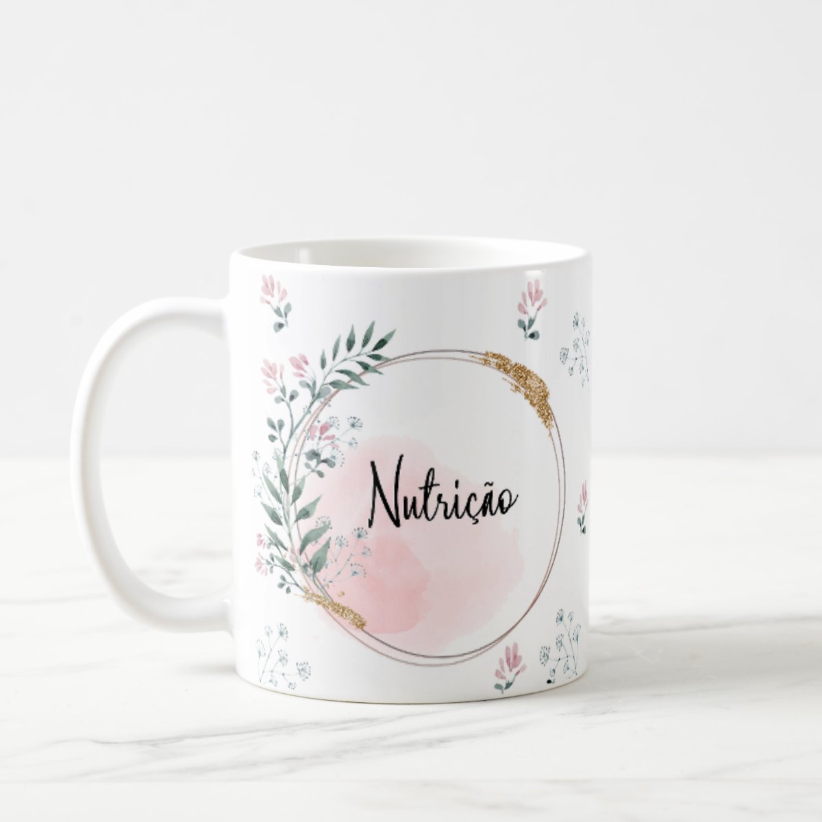 Caneca Feminina Delicada Presente Profissão Nutricionista - Profissões (Nutricionista)