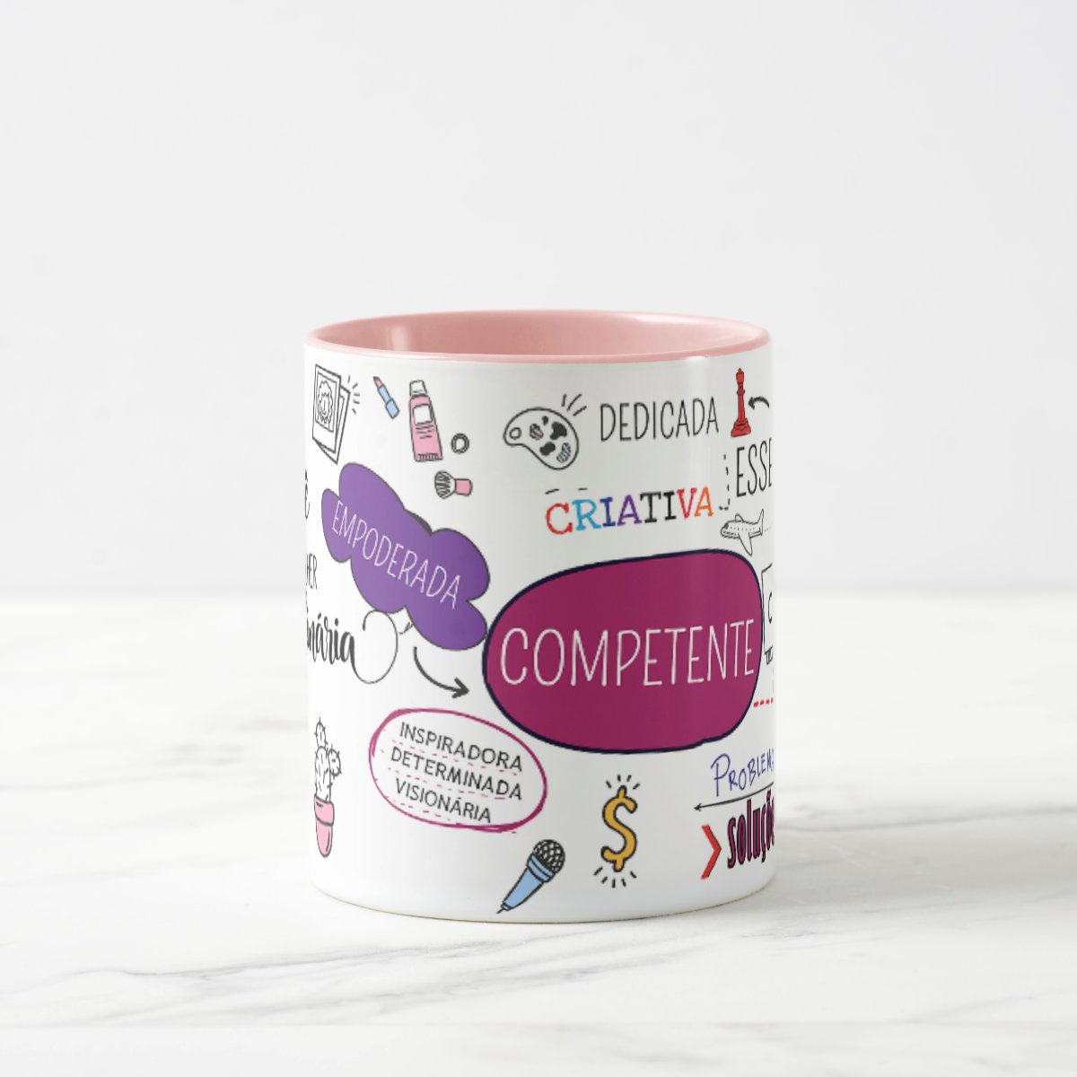 Caneca Personalizada Presente Dia Da Mulher Extraordinária Rosa Mulher Extraordinária